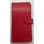 Samsung Galaxy S25 FE Wallet Case – Red PU Leather Flip Cover, Card Slots